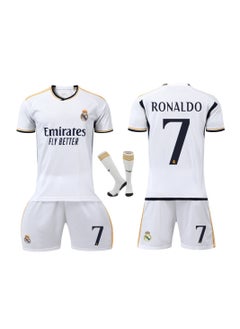 ماركة غير محددة 2324 قمصان ريال مدريد رونالدو #7 قمصان ريال مدريد لكرة القدم قميص كرة القدم للأطفال بدلة تدريب كرة القدم  - Image 4