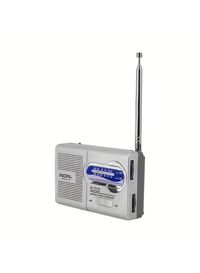 1 قطعة راديو محمول AM/FM مع شحن USB ووظيفة 3 في 1 وتوافق مع السماعات - Image 4