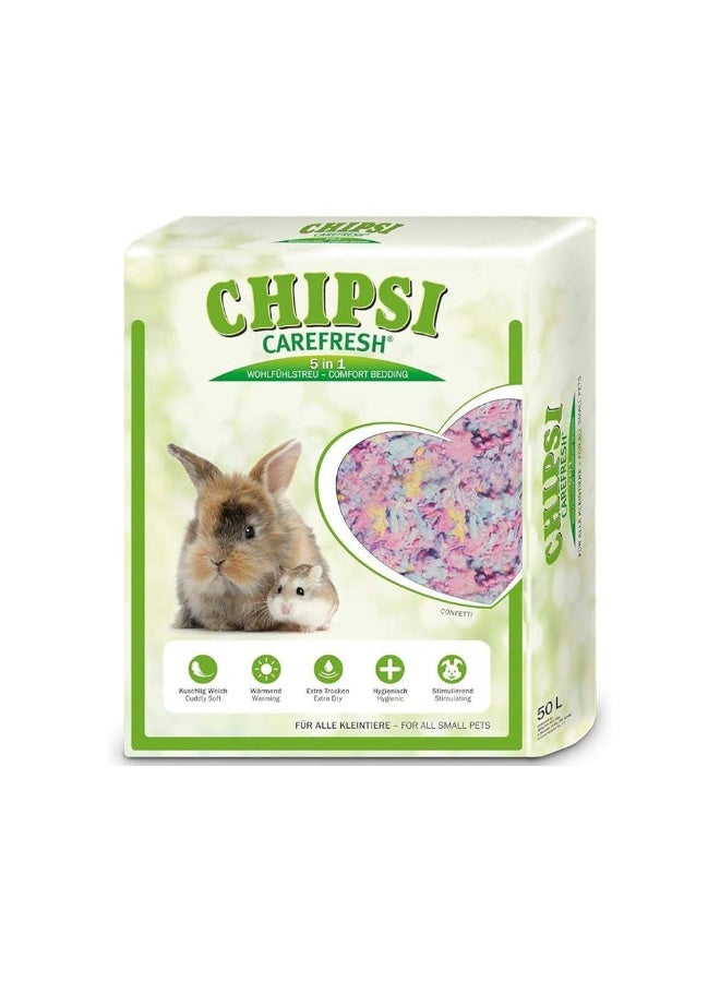 Chipsi Carefresh Confetti Small Pet Bedding - 50 L