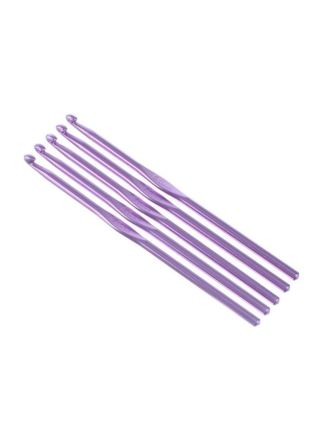 CleverDelights - Erdelights Size H (Size 8) Aluminum Crochet Hooks 6" Length 5Mm Diameter Knitting - Image 1
