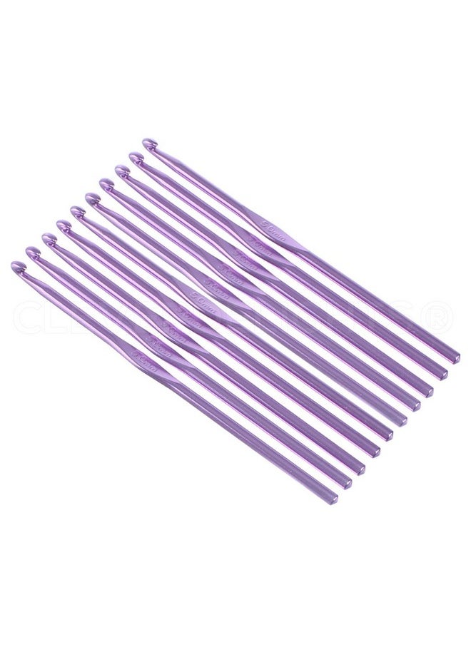 CleverDelights - Erdelights Size H (Size 8) Aluminum Crochet Hooks 6" Length 5Mm Diameter Knitting - Image 1