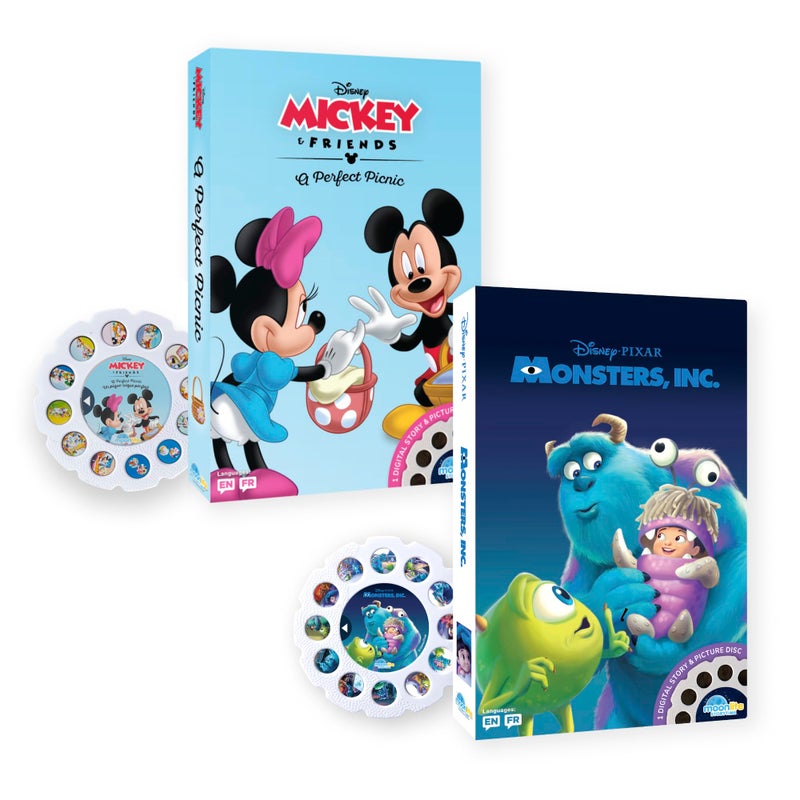 Moonlite Storytime 2 Storybook Reels Set Mickey and Friends A Perfect Picnic and Monsters Inc Digital Stories Toddler Early Learning Gifts for Kids Ages 12 Months and Up Projector Sold Separately - Image 3