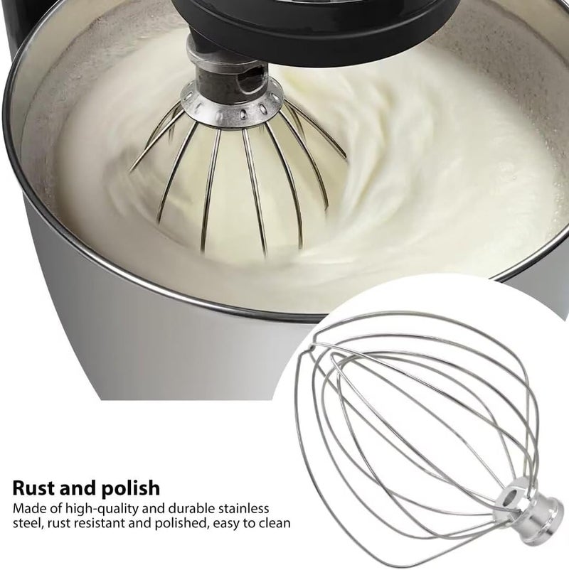 GruDawu Premium KN256WW 6-Wire Whip Attachment for KitchenAid 6 Quart Bowl-Lift Stand Mixer Accessory Replacement, Egg Cream Stirrer, Cakes Mayonnaise Stainless Steel Whisk - Image 4