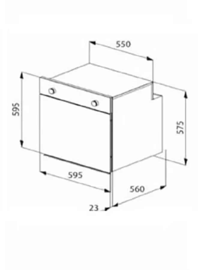 kitchen Line Built-in oven - Italian - 60*60 - electric - 4 functions - Steel - KL-E604 - Image 2