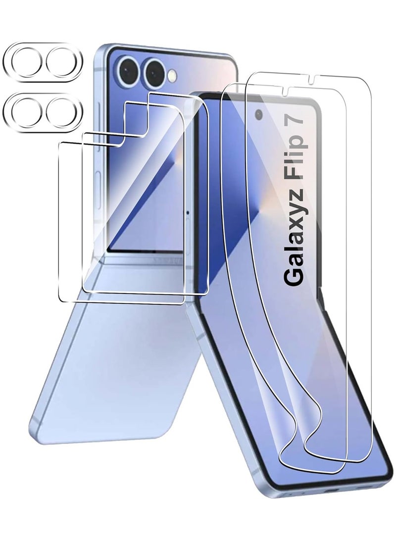 SNBFA for Samsung Galaxy Z Flip 7 5G Screen Protector,Soft Protective film,Premium Folding,Bubble-Free Protective Film,High Transparency,High Definition[2+2+2] - Image 1