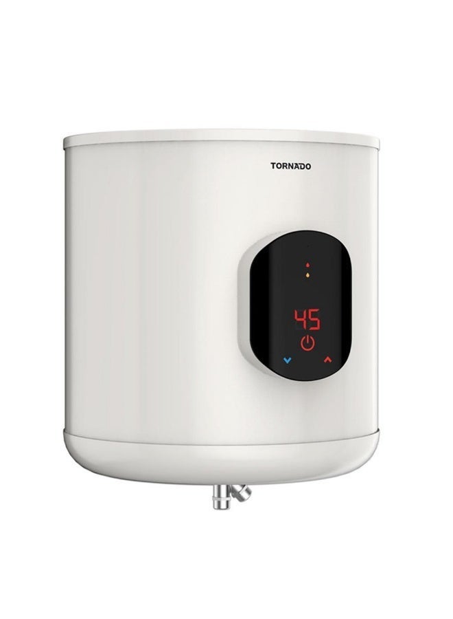 Tornado Electric Water Heater 35 Liter Off-White with Digital Display EWH-S35CSE-F White - Image 2