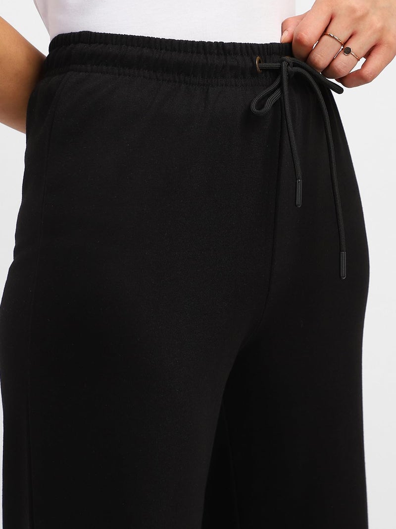 JUNEBERRY® 100% Pure Cotton Regular Fit Black Mid Rise Trousers for Women & Girls (VDJWBW0300008_L) - Image 4