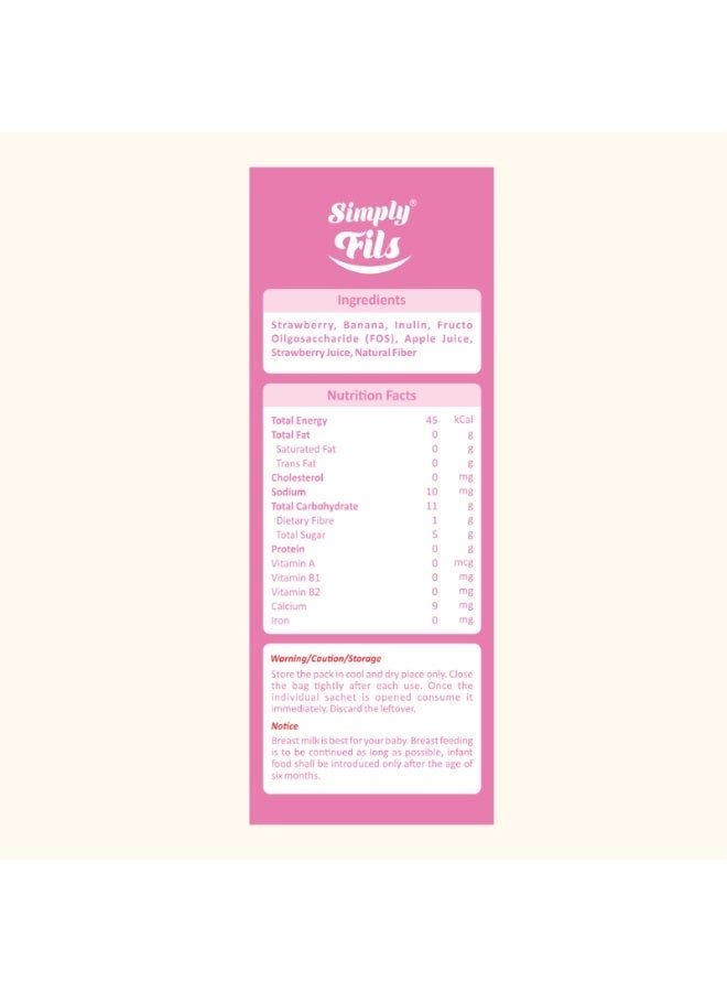 Simply Fils قطرات فواكه ذائبة بالفراولة والموز - Image 4
