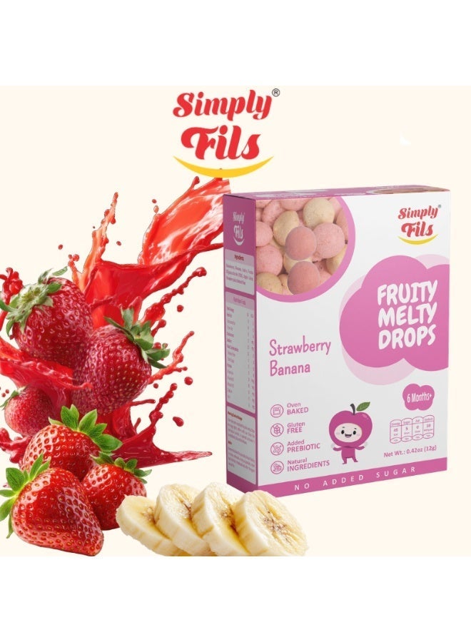 Simply Fils قطرات فواكه ذائبة بالفراولة والموز - Image 2