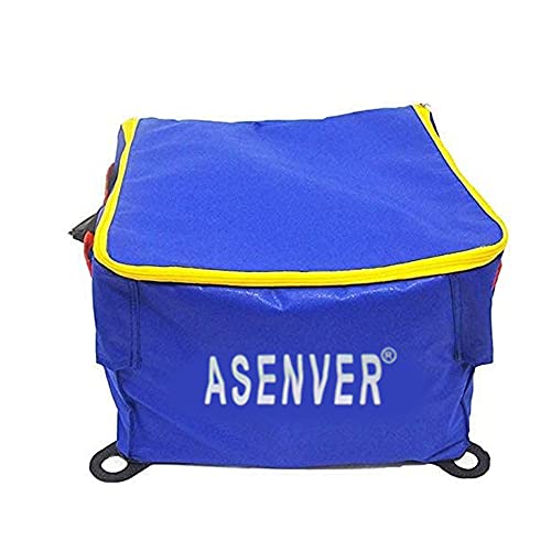 ASENVER Tennis Ball Cart Removable Pickleballs Hopper with Wheels Basket Hold Up to 160 Balls for Tennis Ball (Blue) - Image 3