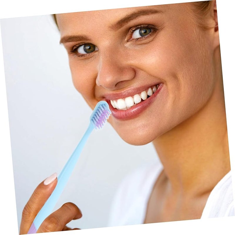10 Pack Soft Bristle Toothbrush For Adults Kids Braces Gentle Travel Lightweight - Image 4