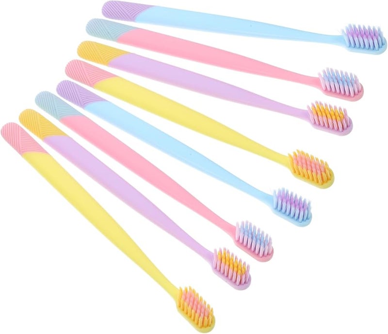 10 Pack Soft Bristle Toothbrush For Adults Kids Braces Gentle Travel Lightweight - Image 2