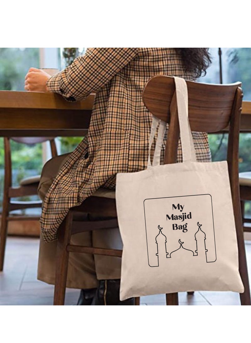 PRINTSHOP4ME Ramadan Cotton Shopper Bag - Reusable and Eco-Friendly Tote Bag - Gifts for Ramadan - Women - Perfect for Shopping and Everyday Use - Image 3