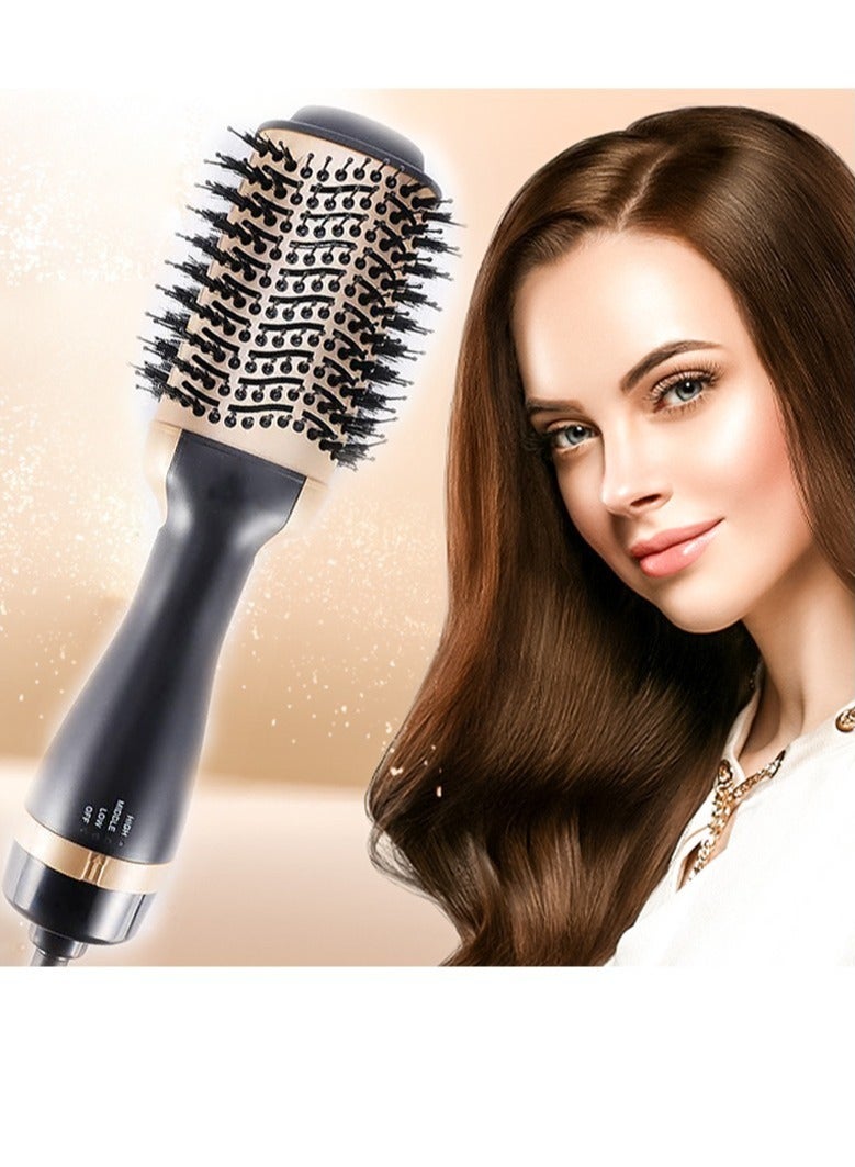 ELTRAZONE Hot Air Brush, 4 in 1 Hair Dryer Brush & Volumizer, One Step Blow Dryer Suitable for Straight and Curly Hair, Ceramic Coating Achieve Salon Styling at Home 1000W - Image 1