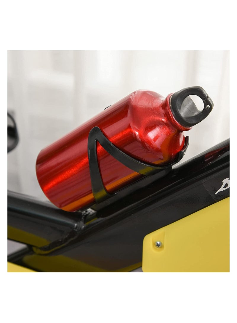 ULTIMAX Spinning Exercise Bike Flywheel Indoor Gym Office Cycling Cardio Workout Fitness Bike Adjustable Resistance LCD Monitor Pad and Bottle Holder - Image 5