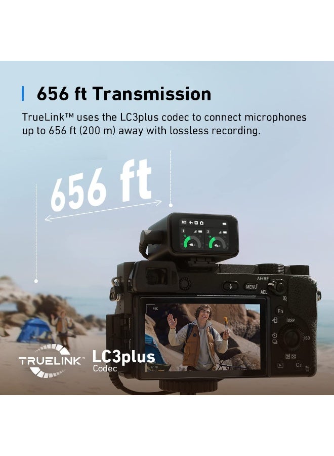 AnkerWork Wireless Lavalier Microphone, Pro Noise Cancellation, 656 ft (200 m) Transmission, 15H Battery, Swap Magnetic Colorful Covers, 2-Channel Quality Pickup, Wireless Microphone for Vlogs - Image 5