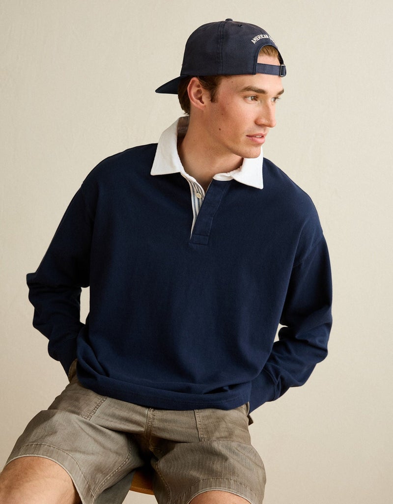 American Eagle AE Boxy Fit Rugby - Image 2