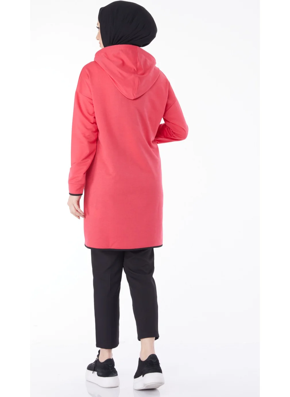 Tofisa 13130-FUSYA Front Printed Sweatshirt