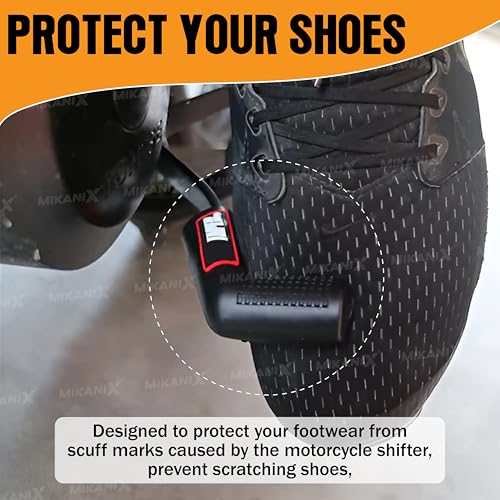 OBEROI'S TRADERS Motorcycle Gear Shift Rubber/Shoe Protector for All Bikes Gear Shift Collar (Orange) - Image 2