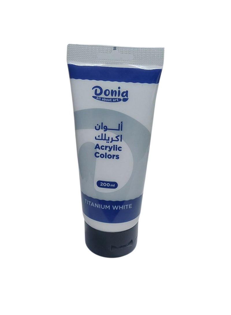 Acrylic Paint 200ml Titanium White