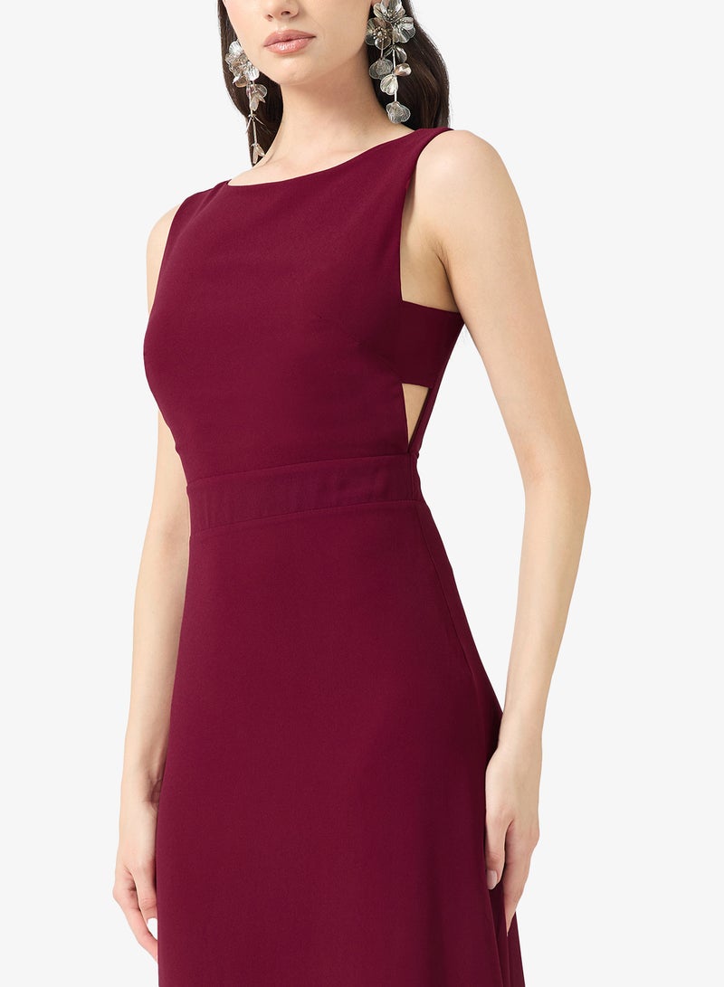 تي اف ان سي فستان ماكسي بدون أكمام من دوبي المنسوج - Image 3