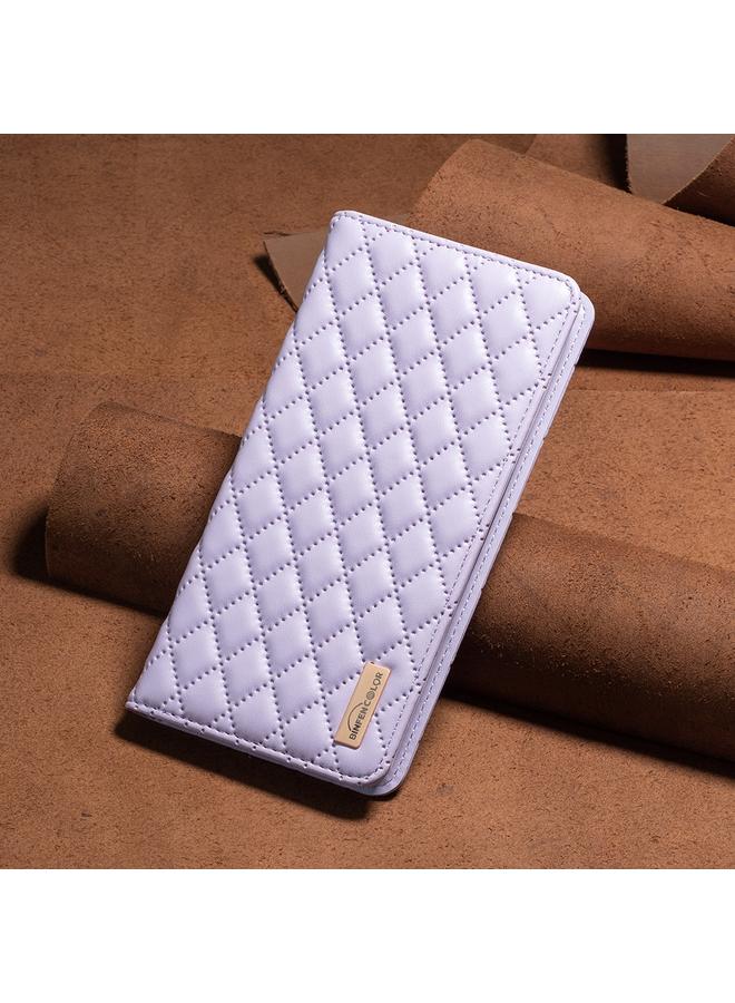 S-TOP Case For Motorola Moto G85 Diamond Lattice Magnetic Leather Flip Phone Case - Image 2