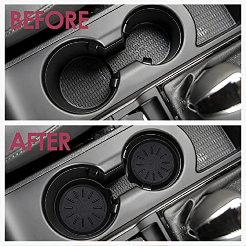LEORAY Car Coasters for Cup Holder Silicone Car Cup Holder Coasters (4 Pack Original) - Image 2