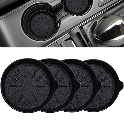 LEORAY Car Coasters for Cup Holder Silicone Car Cup Holder Coasters (4 Pack Original) - Image 1