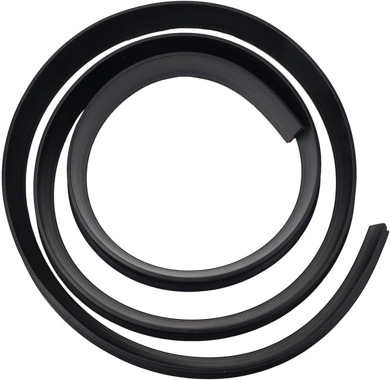 Silicone Shower Door Bottom Seal Flexible Dry Wet Shower Water Guard, Self-Adhesive Bathroom Floor Dam To Prevent Leaks In Curbless Showers & Bathtubs, 30Mm Height(Black 200cm) - Image 2