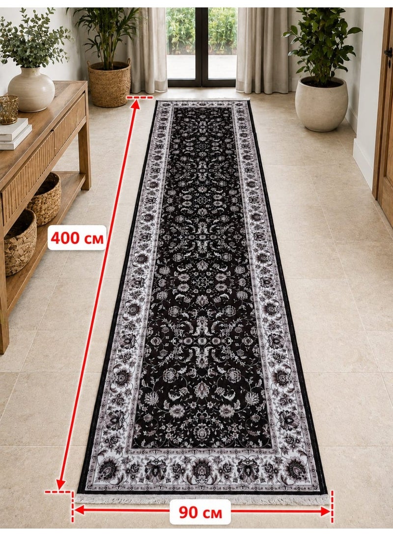 سجاد سيراميك نانو فاخر مقاس 400 × 90 سم – سجادة ممر طويلة بتصميم عصري، ناعمة وسهلة التنظيف ومقاومة للانزلاق - Image 4