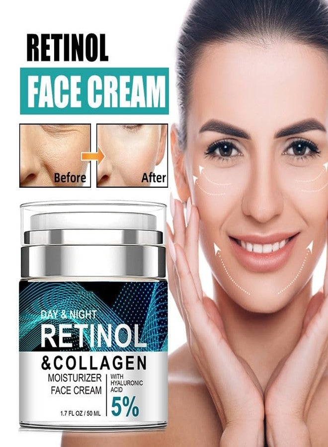 gcdat Retinol Cream for Face with Collagen and Hyaluronic Acid, Hydrating Face Lotion, Rapid Wrinkle Repair, Anti Aging Facial Moisturizer Day and Night for Women and Men 1.7Fl Oz - Image 3