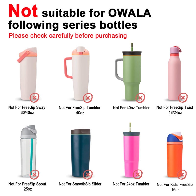 Alwenid ألوينيد 2 قطع غلاف سيليكون زجاجة الماء لأوالا 32 أونصة، غلاف واقي مضاد للانزلاق لحماية قاعدة زجاجات الماء الفولاذية المقاومة للصدأ (بنفسجي) - Image 3