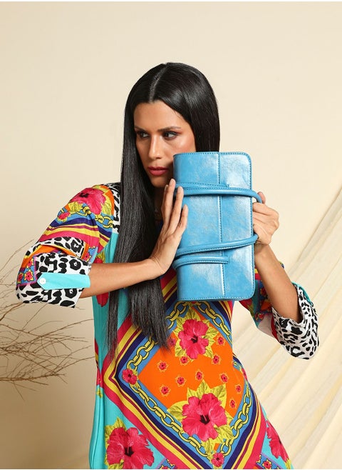 Blue Formal Handbag