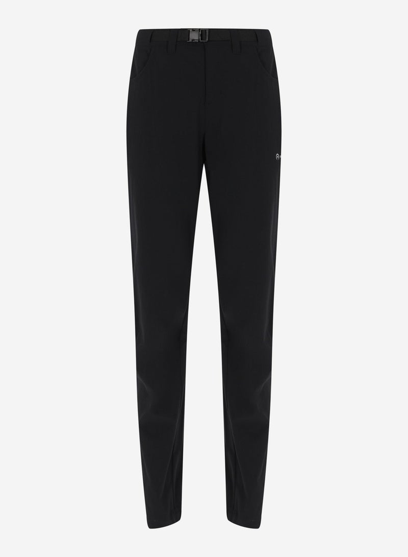 Outventure Women’s Hiking Trousers Black – Water-Repellent Adventure Pants with Reflective Details & 2 Practical Pockets for Outdoor Trails - Image 1