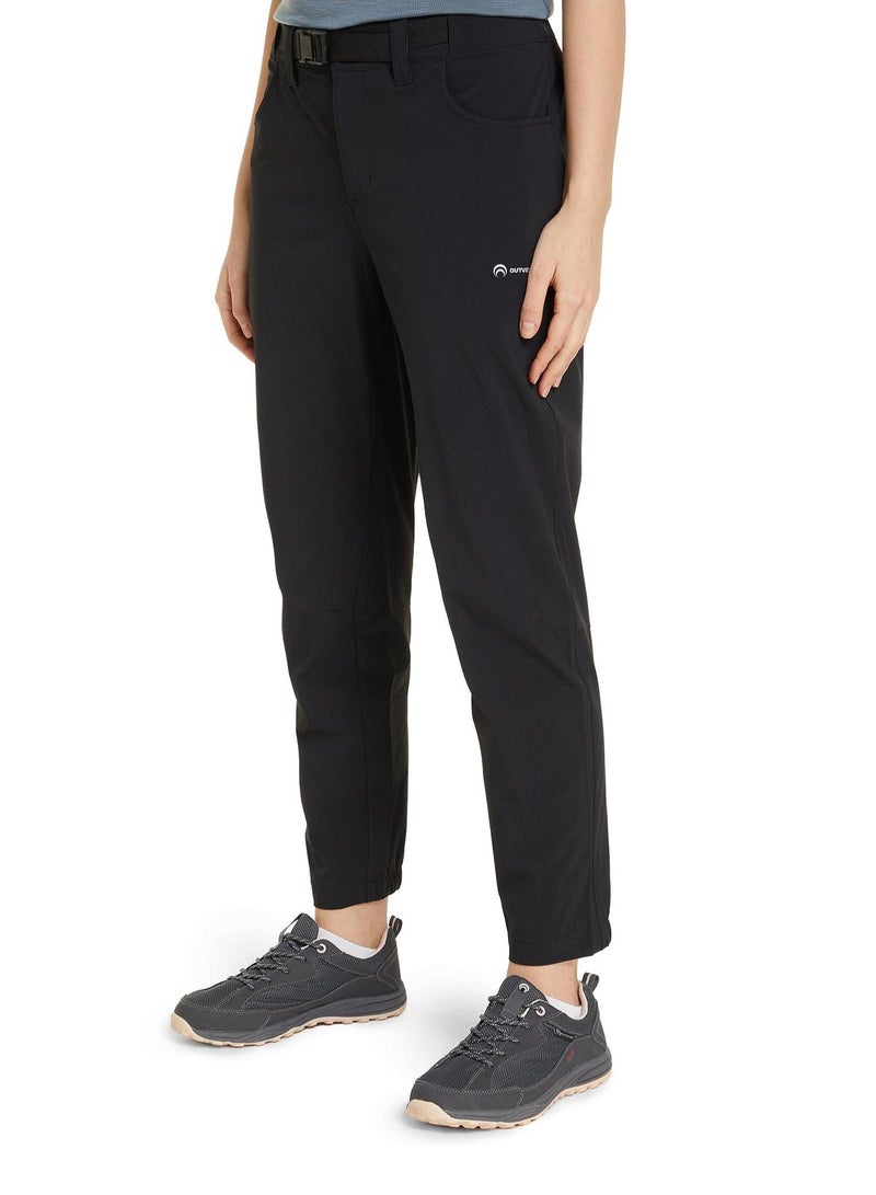 Outventure Women’s Hiking Trousers Black – Water-Repellent Adventure Pants with Reflective Details & 2 Practical Pockets for Outdoor Trails - Image 5