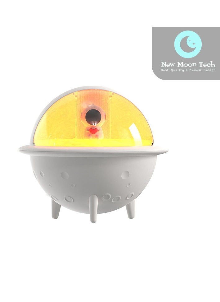 New Moon Tech Space Ball Series S113 mini Humidifier. mini Aromatherapy Machine. Atmosphere Light Humidifier Can Add Water Soluble Essential Oil. White.  - Image 1