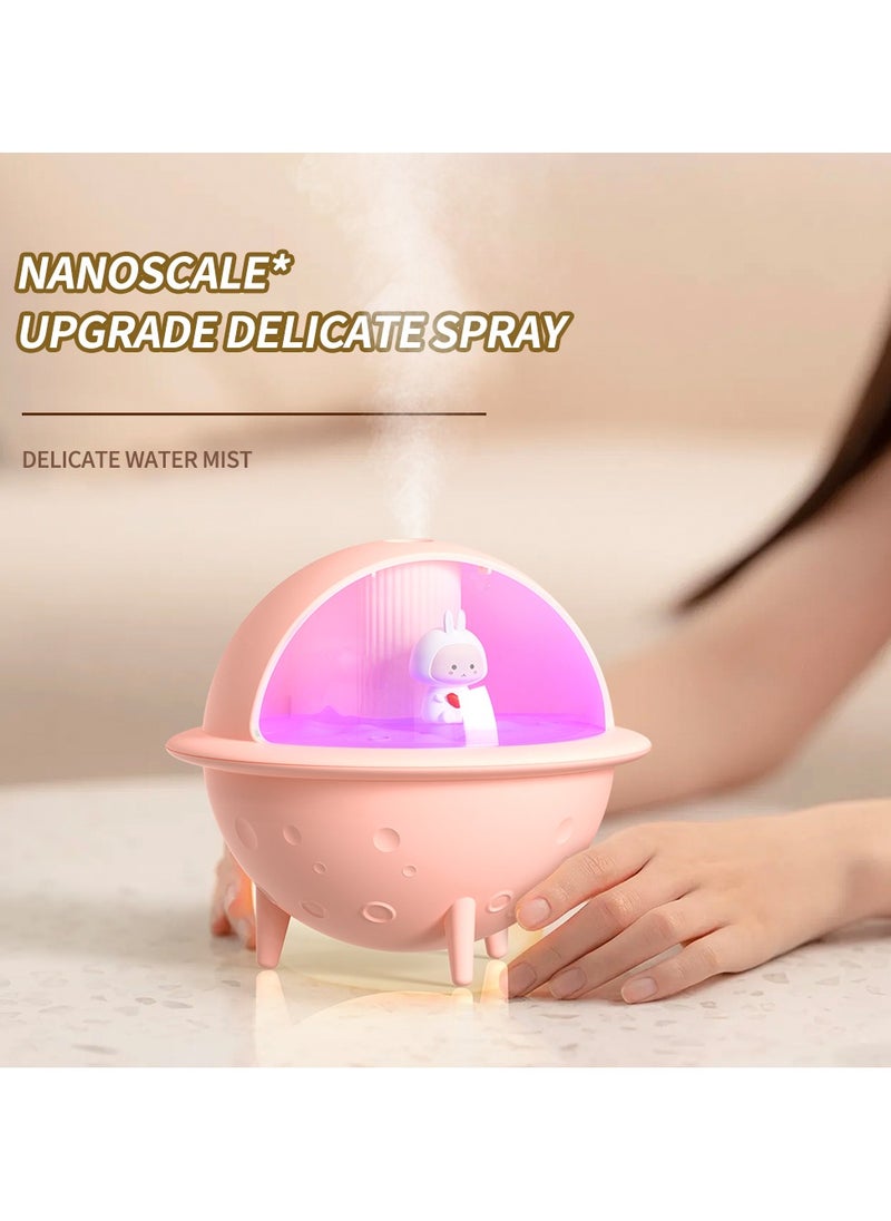 New Moon Tech Space Ball Series S113 mini Humidifier. mini Aromatherapy Machine. Atmosphere Light Humidifier Can Add Water Soluble Essential Oil. White.  - Image 3