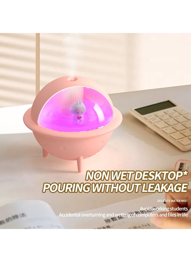 New Moon Tech Space Ball Series S113 mini Humidifier. mini Aromatherapy Machine. Atmosphere Light Humidifier Can Add Water Soluble Essential Oil. White.  - Image 5