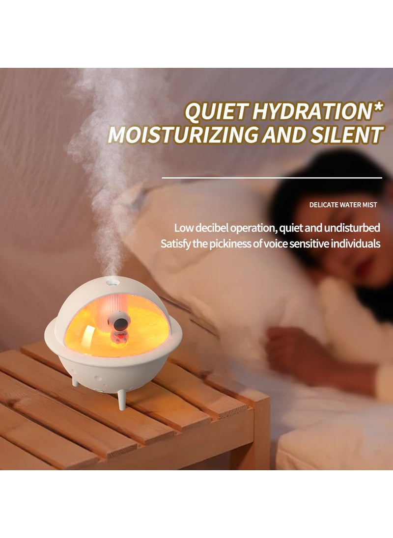Space Ball Series S113 mini Humidifier. mini Aromatherapy Machine. Atmosphere Light Humidifier Can Add Water Soluble Essential Oil. White.