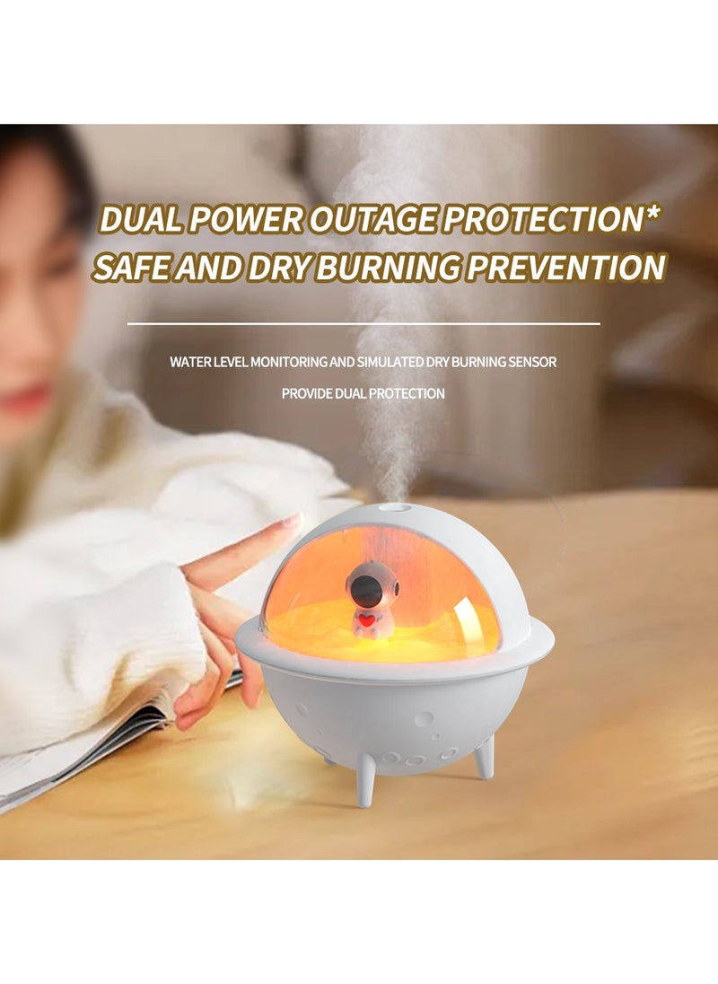Space Ball Series S113 mini Humidifier. mini Aromatherapy Machine. Atmosphere Light Humidifier Can Add Water Soluble Essential Oil. White.