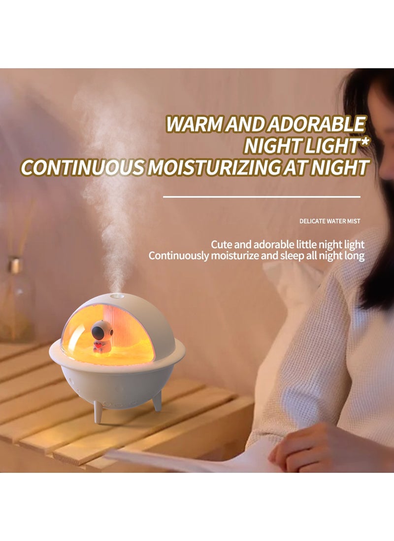 New Moon Tech Space Ball Series S113 mini Humidifier. mini Aromatherapy Machine. Atmosphere Light Humidifier Can Add Water Soluble Essential Oil. White.  - Image 4