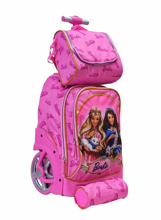 Barbie School Bag Trolley Barbie Printed School Bag (Small Size)