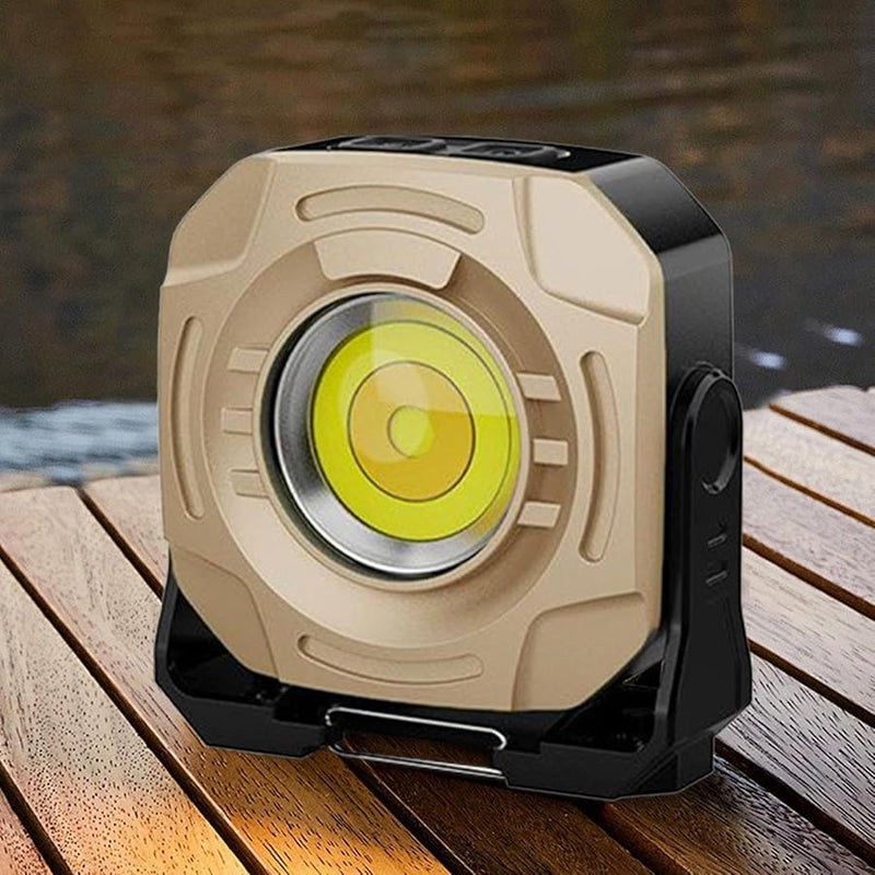 ضوء العمل المغناطيسي الكاكي 2400 لومن 360 درجة مصباح LED دوار للفحص مصباح فيض محمول للسيارات - Image 4