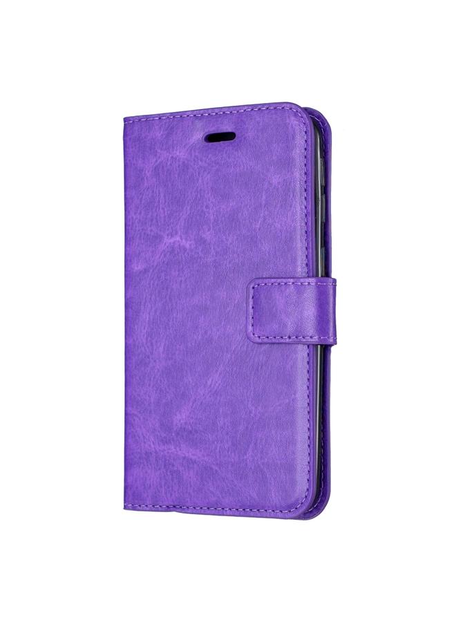 زبون جراب جلدي قابل للطي أفقيًا بتصميم Crazy Horse Texture لهاتف iPhone 11 مع حامل وفتحات للبطاقات ومحفظة وإطار صور لهاتف iPhone 11 - Image 1