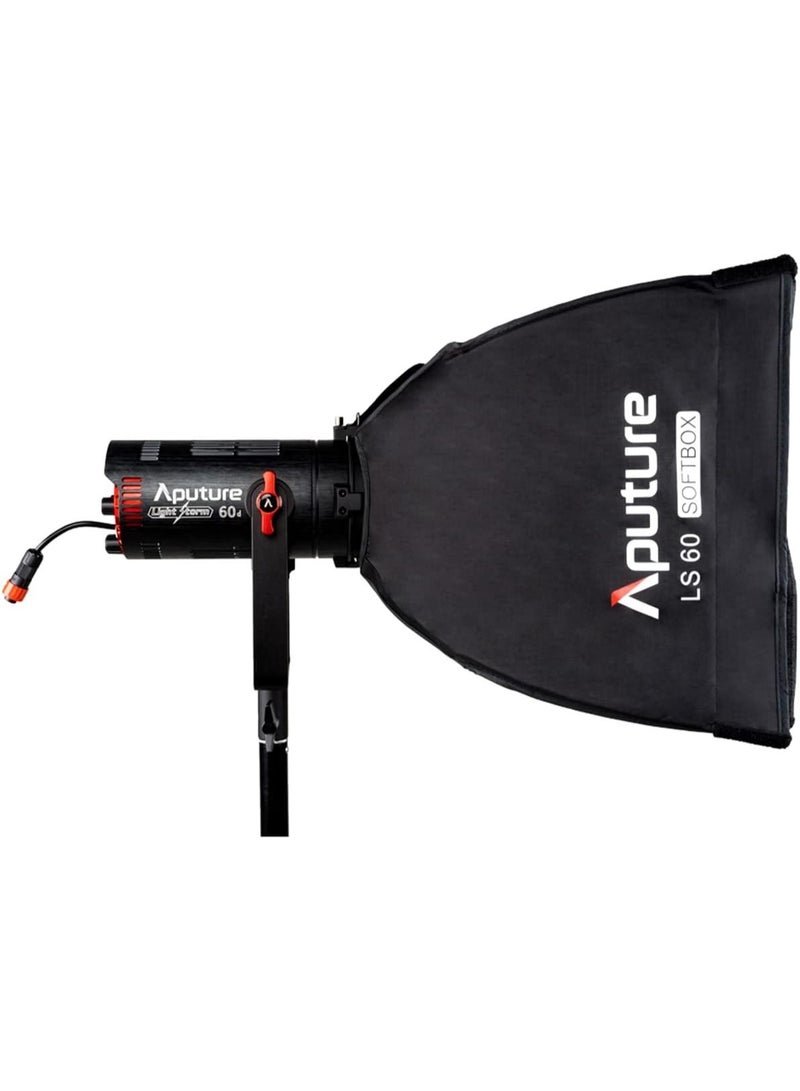 أبتشر Aputure LS 60 Softbox 35cm – Compact Square Softbox Light Modifier, Dual Diffusion Photography Softbox with 45° Grid, Mini Mount Adapter & Carry Bag, Professional LED Light Diffuser for LS 60 Series, Portable Studio Lighting Accessory for Filmmaking, Portraits - Image 2