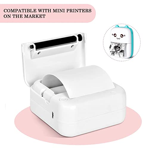 Zeitel® 5 Rolls Thermal Printing Paper, 57mmx25mm Thermal Paper Receipt Rolls Self-Adhesive Thermal Cash Register Paper POS Receipt Paper, Black on White, for POS Machine & Mini Thermal Printer - Image 5