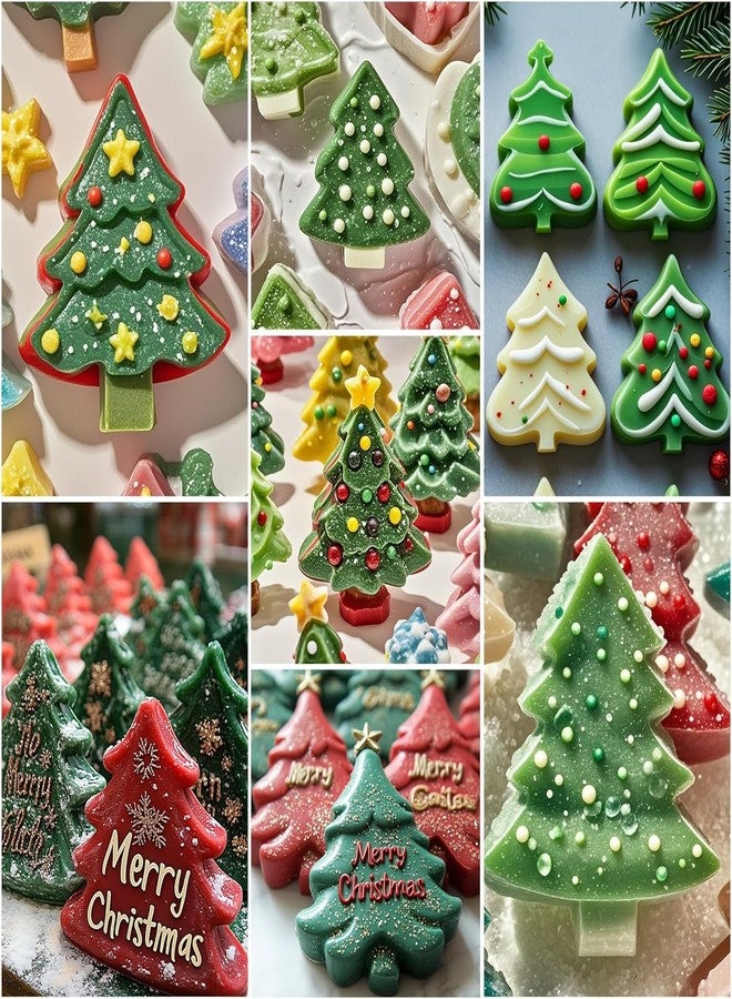 LEGACYCART 6 Cavity Christmas Tree Silicone Mold Cake Baking Mold Chocolate Candy Handmade Soap Ice Cube Biscuit Moulds No-Stick Christmas Baking Trays Pan - Image 5