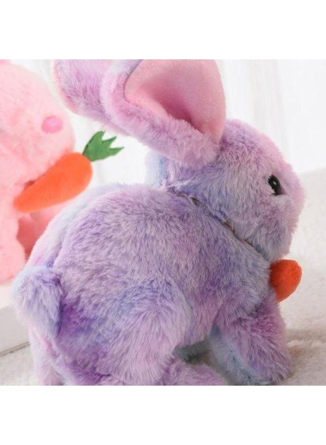 Pullivi Store Battery-Operated Walking Plush Bunny Toy - Hopping with Sounds for Easter Gifts - Image 3