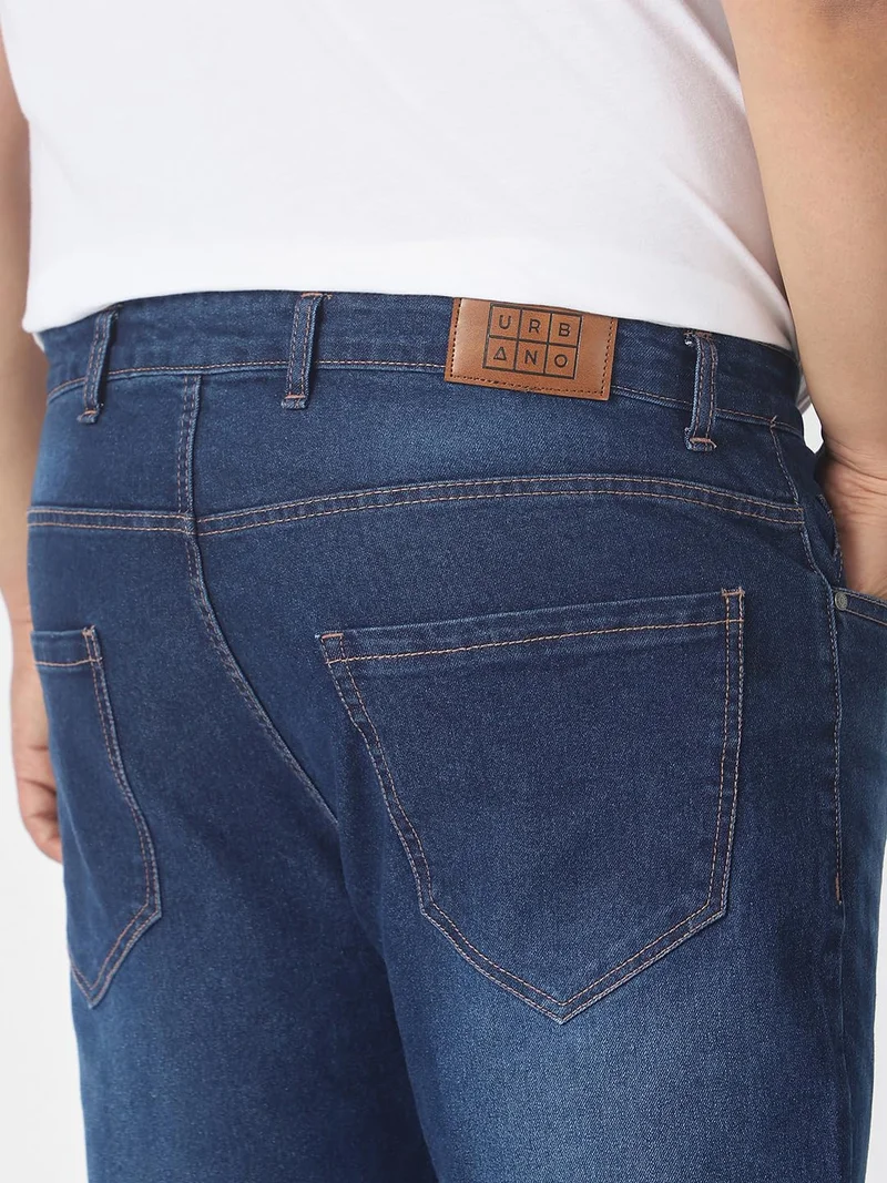 Urbano Fashion  Urbano Plus Men's Blue Regular Fit Denim Jeans Stretchable  | Best Price UAE