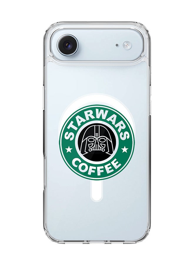 Stylizedd Classic Clear MagSafe Case for iPhone 17 Air , Hybrid Soft Case Flexible Edges Anti Drop TPU PC Gel Thin Transparent Cover [ Designed for iPhone 17 Air ] - Starwars Coffee